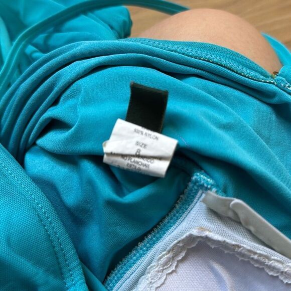 Lauren Ralph Lauren Blue One Piece Swimsuit size 8 - Picture 5 of 6